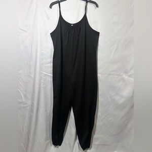 Women's Black Sleeveless Jumpsuit